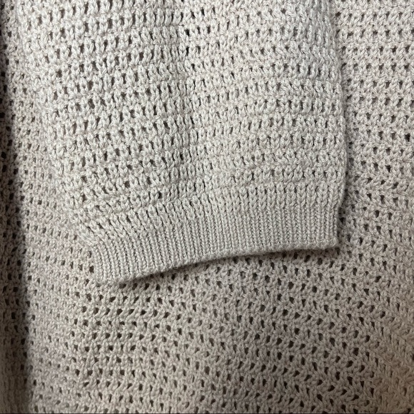 NWT RDI Crochet Mauve Pink Open Stitch Pullover Long Sleeve Size L - Picture 8 of 8